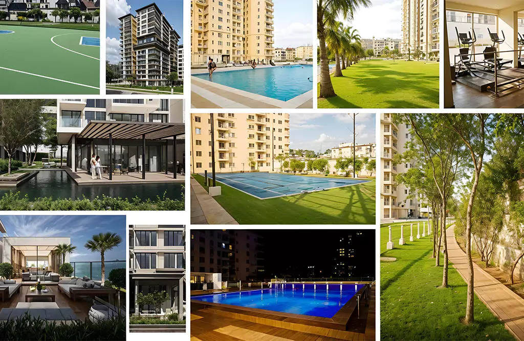 Swimming Pool, Gym, Playground
