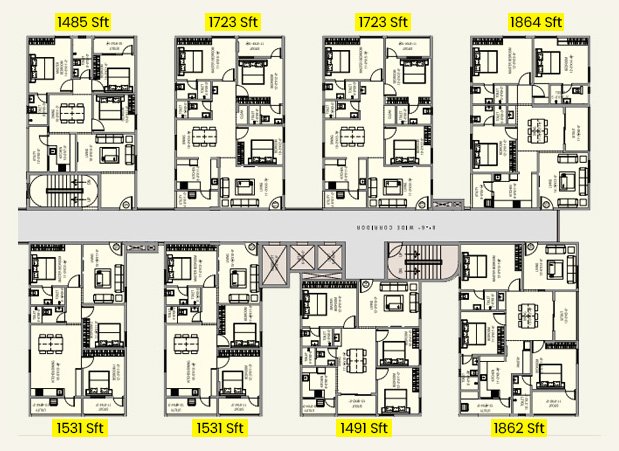 Block II Floor Plan | MVV Green Field