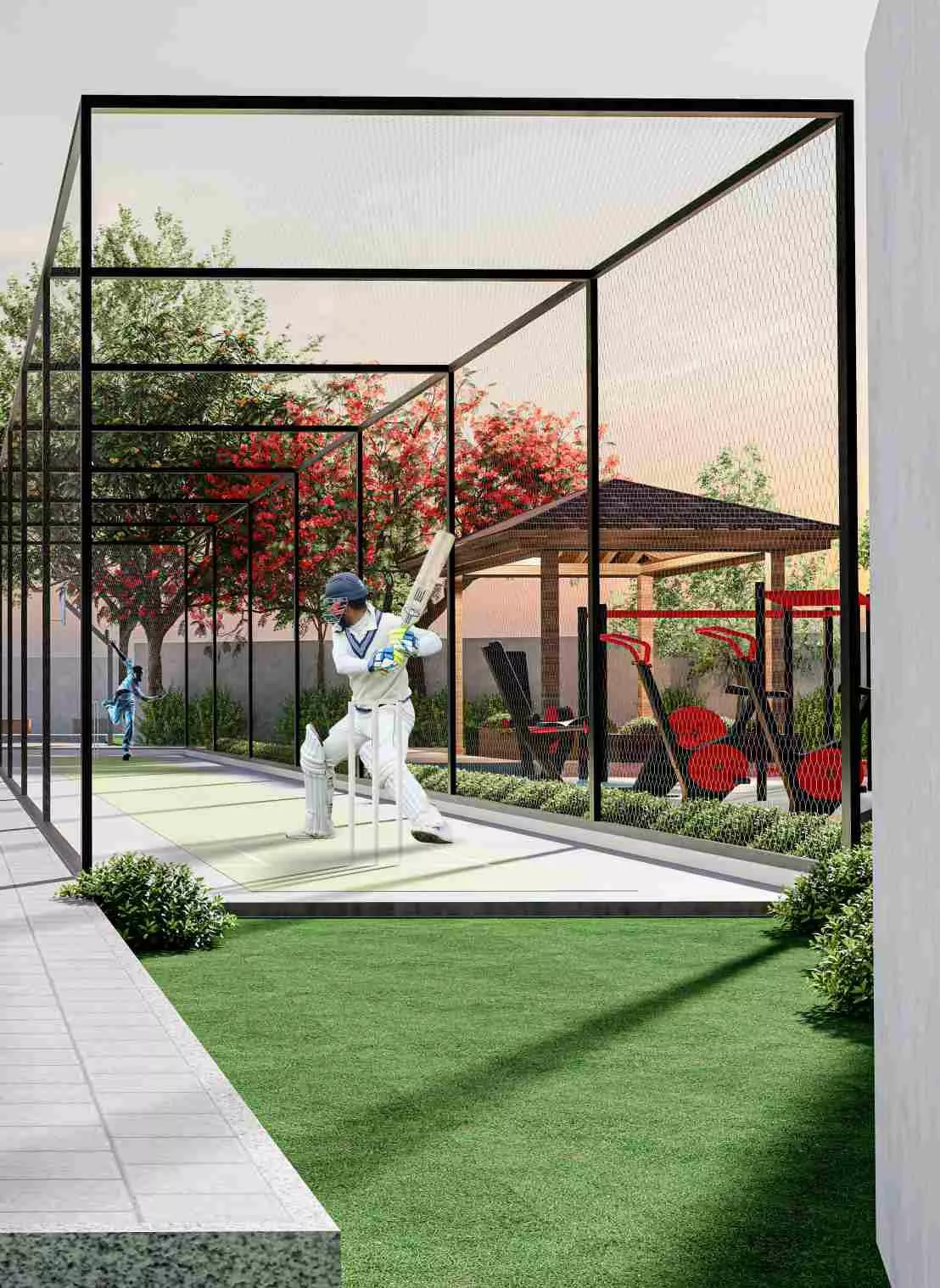 Cricket Net Practice