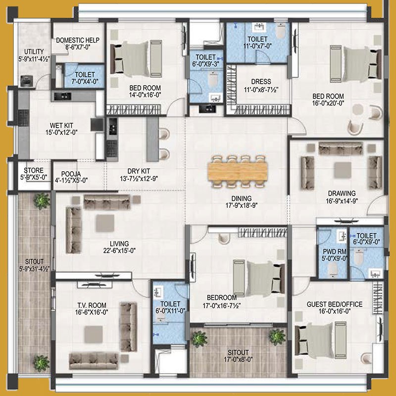 Flat No. 1 | MVV The Peak