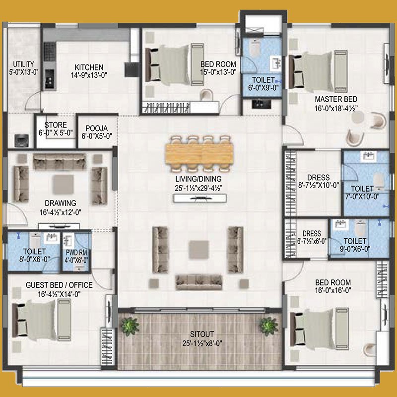 Flat No. 3 | MVV The Peak