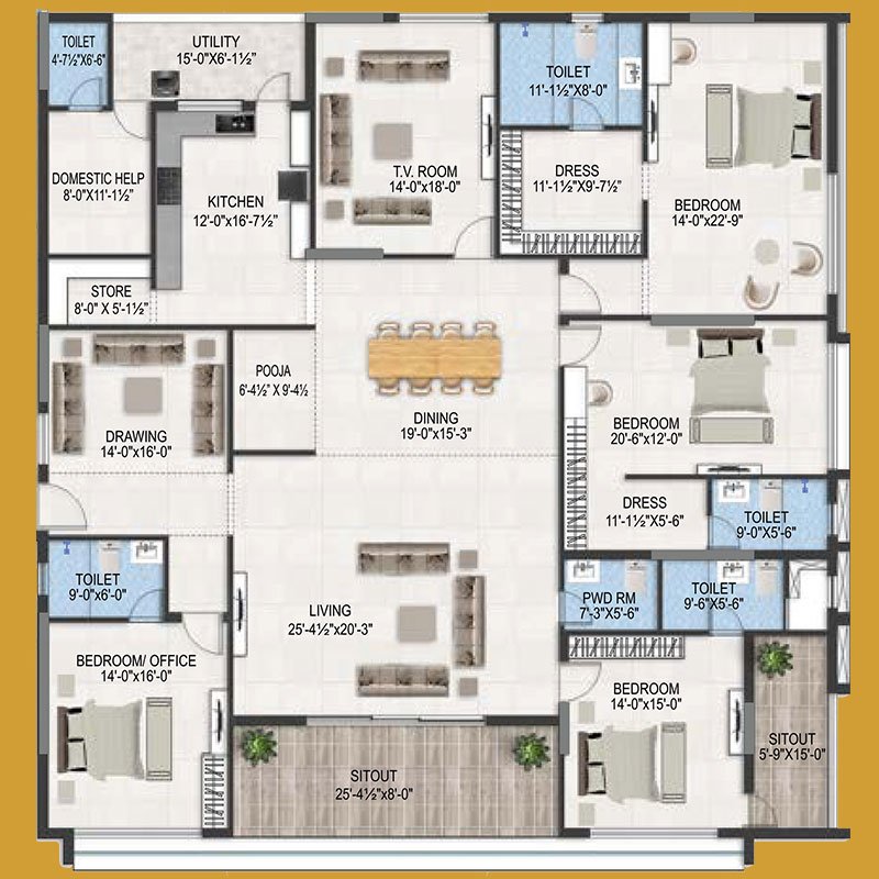 Flat No. 6 | MVV The Peak