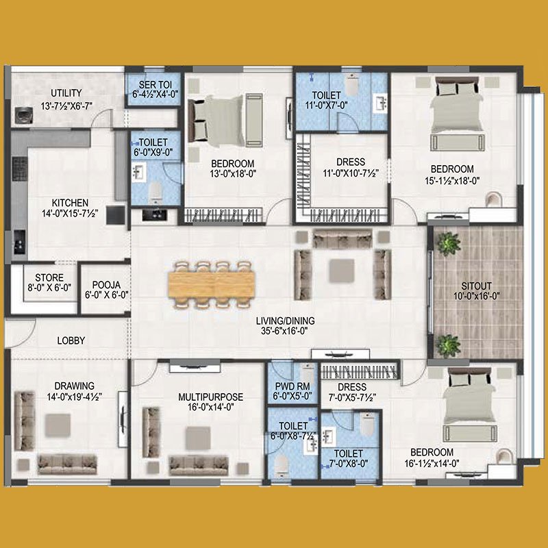 Flat No. 8 | MVV The Peak